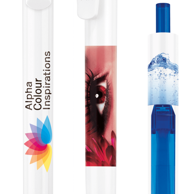 kleurendruk op pennen