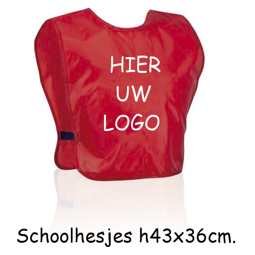 schoolhesjes met eigen logo