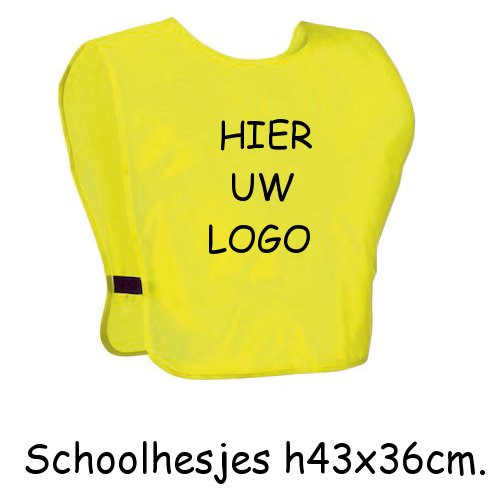 Eigen opdruk op hesjes.