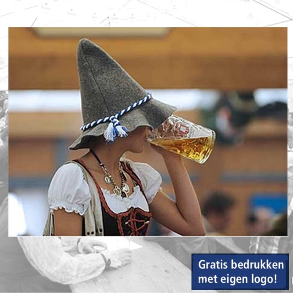 Hoedjes, bierfeest, Tirolerhoed, logo, bedrukken