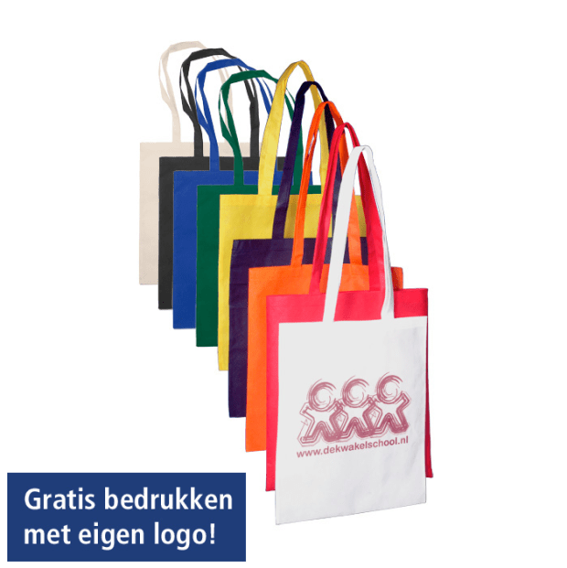Non-woven tassen bedrukt met uw logo.