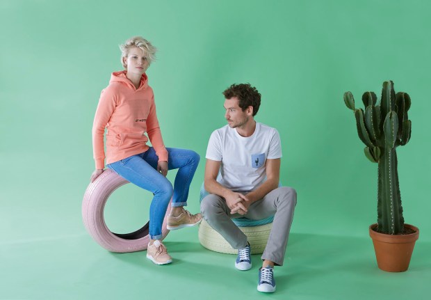 Contrast gekleurd borstzakje, bedrukken, opdruk