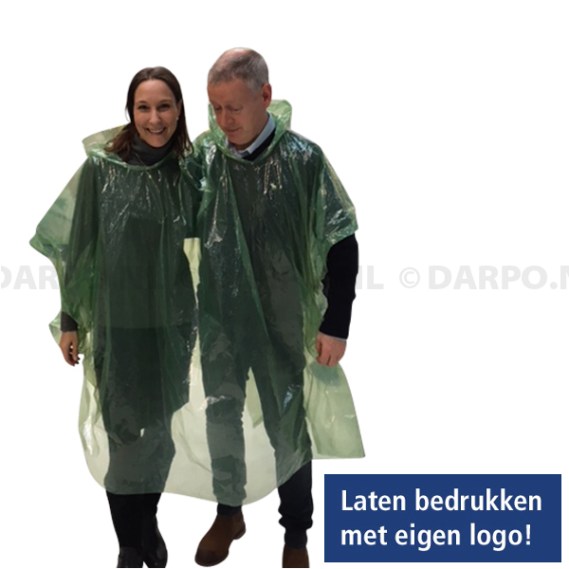 Ponchofortwo, rainponcho duo, bedrukte poncho